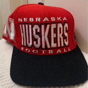 Vintage 90s NCAA Nebraska Huskers Apex One Snap Back